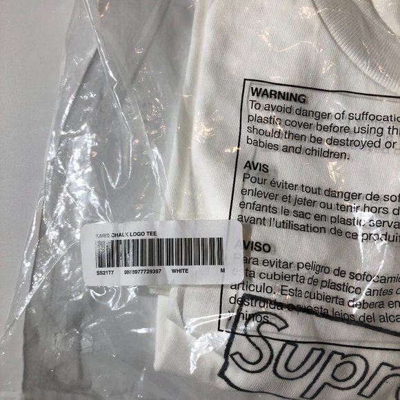 Supreme SS21 Kaws Chalk Box Logo Tee - Picture 2 of 4
